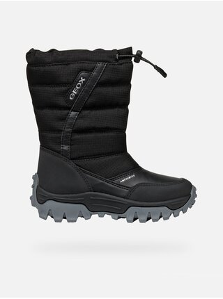 Černá chlapecká zimní obuv Geox Himalaya ABX