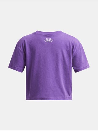 Dívčí tričko Under Armour UA CROP SPORTSTYLE LOGO SS-PPL