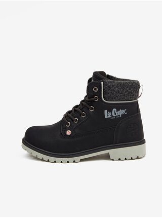 Černé holčičí kotníkové boty Lee Cooper