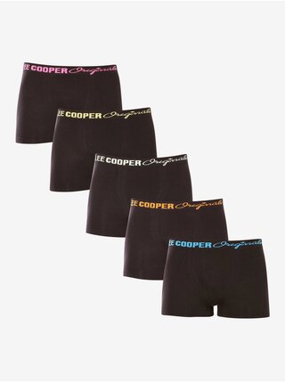 Sada pěti párů pánských boxerek v černé barvě Lee Cooper  