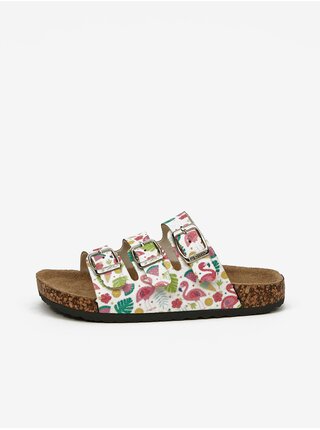 Bílé holčičí vzorované pantole Lee Cooper