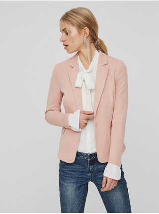 Světle růžové dámské sako Vero Moda Julia
