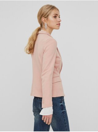 Světle růžové dámské sako Vero Moda Julia