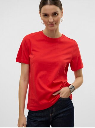 Červené dámské tričko Vero Moda Paulina