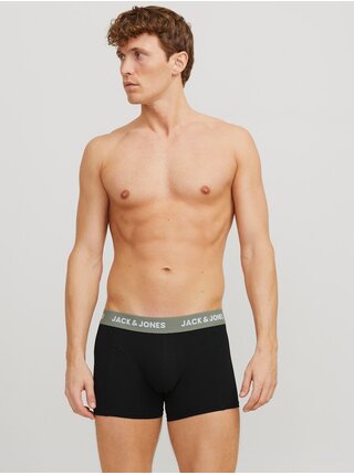 Sada tří černých pánských boxerek Jack & Jones