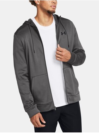 Pánská mikina Under Armour UA Armour Fleece FZ Hoodie-GRY