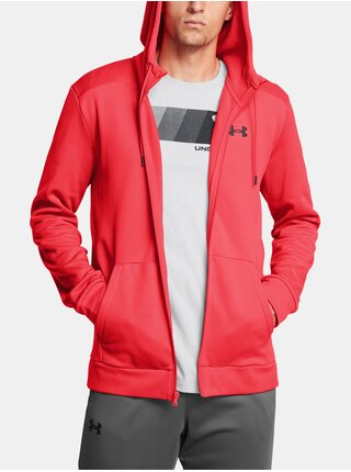 Pánská mikina Under Armour UA Armour Fleece FZ Hoodie-RED