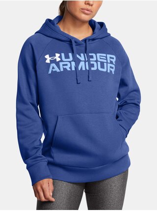 Mikiny s kapucou pre ženy Under Armour - modrá