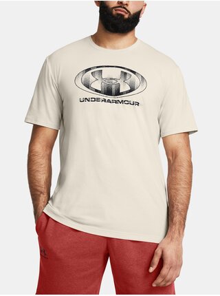Pánské tričko Under Armour UA M GLITCH LOGO 60/40S SS-WHT