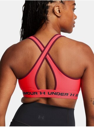 Dámska podprsenka Under Armour Crossback Mid Bra-RED