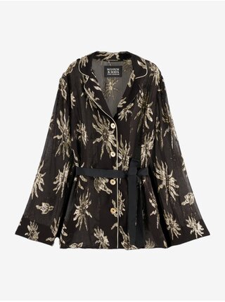 Čierne dámske vzorované sako Scotch & Soda