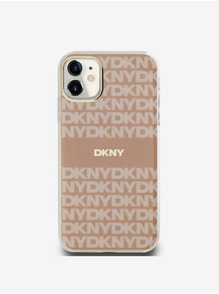 PC/TPU Repeat Pattern Tonal Stripe Magsafe Zadní Kryt pro iPhone 11 Pink DKNY