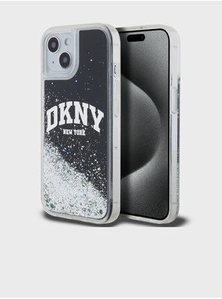 Liquid Glitter Arch Logo Zadní Kryt pro iPhone 11 Black DKNY