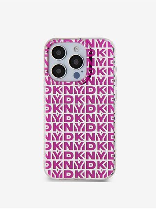 PC/TPU Repeat Pattern Zadní Kryt pro iPhone 15 Pro Max Pink DKNY