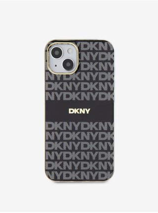 PC/TPU Repeat Pattern Tonal Stripe Magsafe Zadní Kryt pro iPhone 15 Black DKNY
