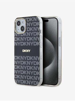 PC/TPU Repeat Pattern Tonal Stripe Magsafe Zadní Kryt pro iPhone 15 Black DKNY