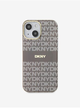 PC/TPU Repeat Pattern Tonal Stripe Magsafe Zadní Kryt pro iPhone 14 Beige DKNY