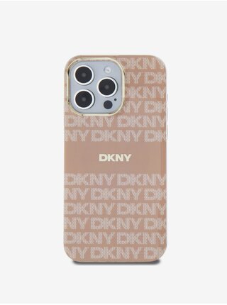 PC/TPU Repeat Pattern Tonal Stripe Magsafe Zadní Kryt pro iPhone 15 Pro Max Pink DKNY