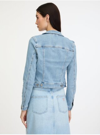 Světle modrá dámská džínová bunda Guess Sexy Trucker Jacket