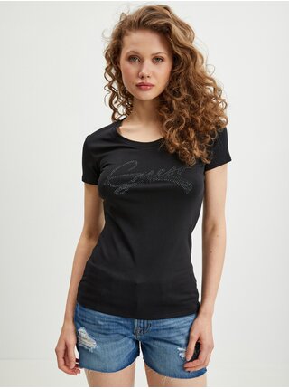 Černé dámské tričko Guess Adelina