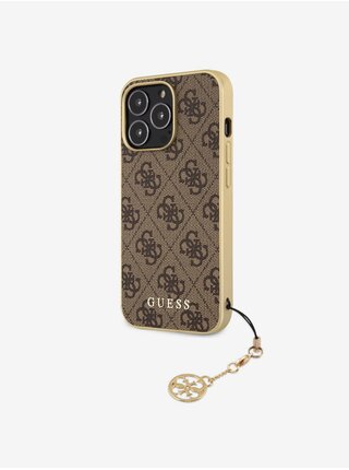 Guess 4G Charm Zadní Kryt pro iPhone 13 Pro Max Brown