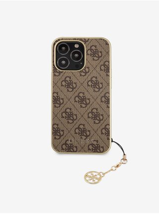 Guess 4G Charm Zadní Kryt pro iPhone 13 Pro Brown