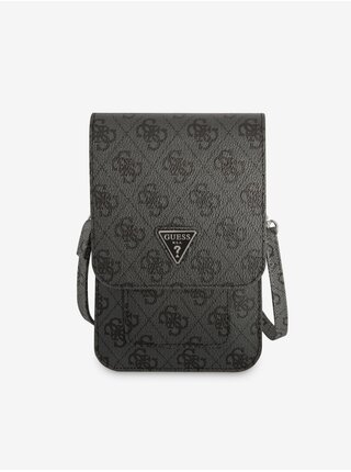 Guess PU 4G Triangle Logo Taška na Telefon Black