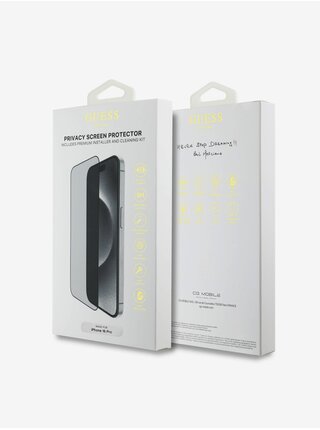 Guess Tvrzené Sklo 2.5D PRIVACY pro iPhone 16 Pro Black