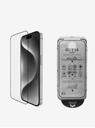 Guess Tvrzené Sklo 2.5D pro iPhone 16 Pro Black