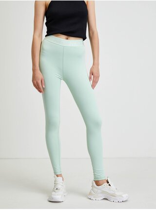Mentolové dámské legíny Guess Aileen