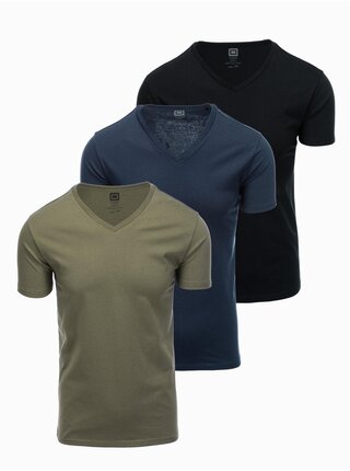 Pánske tričko bez potlače - mix 3 pcs Z29 Ombre Clothing