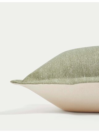 Polštářek z čisté bavlny s texturou Marks & Spencer zelená