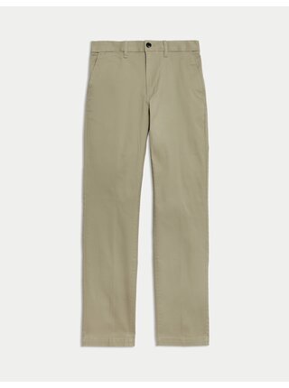 Keprové chino kalhoty Heritage normálního střihu Marks & Spencer béžová