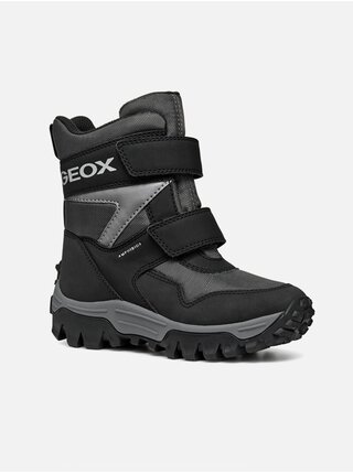 Černá chlapecká kotníková obuv Geox Himalaya B ABX