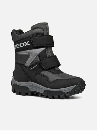 Černá chlapecká kotníková obuv Geox Himalaya B ABX