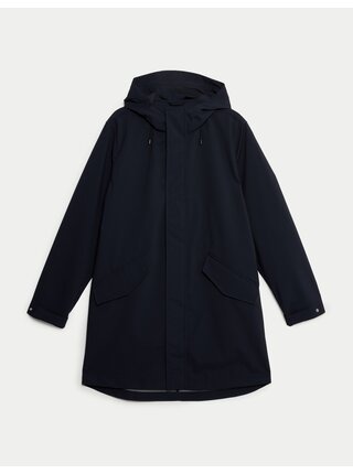 Nepromokavý plášť s kapucí s technologií Stormwear™ Marks & Spencer námořnická modrá