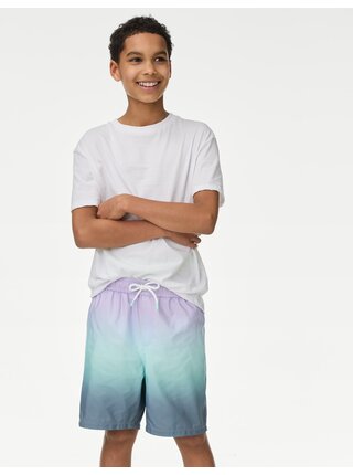 Ombré plavecké šortky (6–16 let) Marks & Spencer modrá
