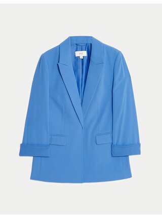 Jednořadý blejzr, volný střih Marks & Spencer modrá