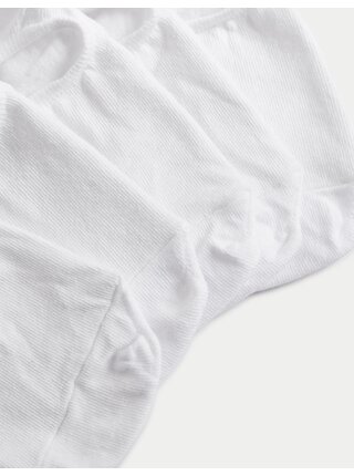Krátké ponožky Trainer Liners™ s technologií Cool & Fresh™, 5 párů v balení Marks & Spencer bílá