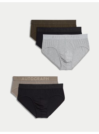 Slipy ze strečového modalu 360 Flex, 5 ks v balení Marks & Spencer černá
