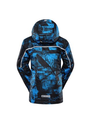 Dětská lyžařská bunda s membránou ptx ALPINE PRO EDERO electric blue lemonade varianta pa