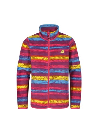 Detská fleecová mikina ALPINE PRE SIUSO neon knockout pink variant pa