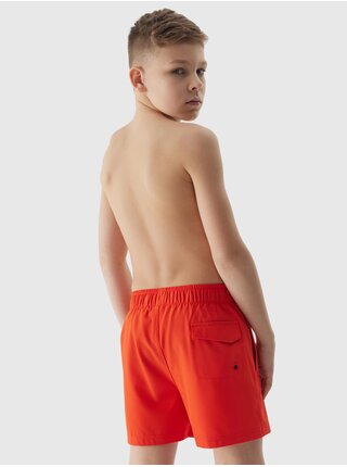 Chlapecké plážové šortky typu boardshorts 4F - červené