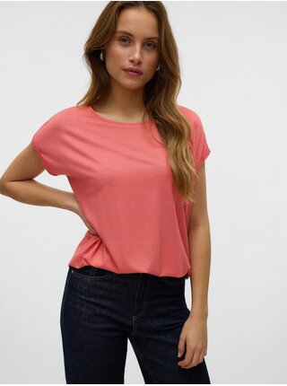 Korálové dámské tričko Vero Moda Lava