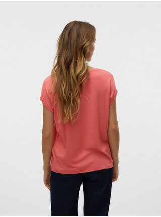 Korálové dámské tričko Vero Moda Lava
