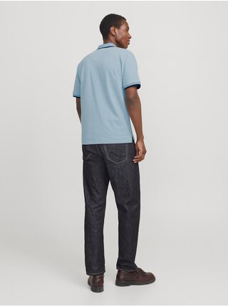 Světle modré pánské polo tričko Jack & Jones