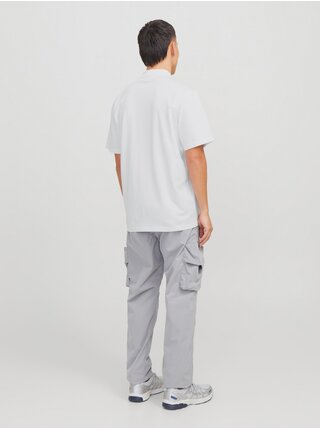 Bílé pánské polo tričko Jack & Jones Fusion