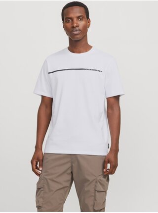 Biele pánske tričko Jack & Jones Fusion