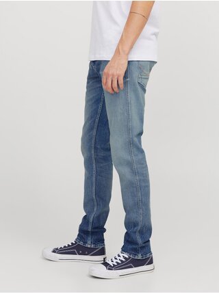 Modré pánske slim džínsy Jack & Jones Glenn