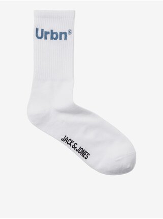 Sada tří párů pánských ponožek v bílé a zelené barvě Jack & Jones
